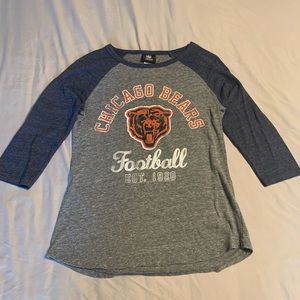 Chicago Bears woman’s quarter sleeve shirt.